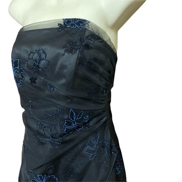 Onyx Nite Strapless Formal Dress Black Size 6 - Picture 3 of 14